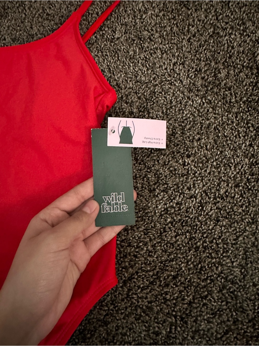wild fable Red One Piece Swimsuit Size Small 0521 - Picture 2 of 3
